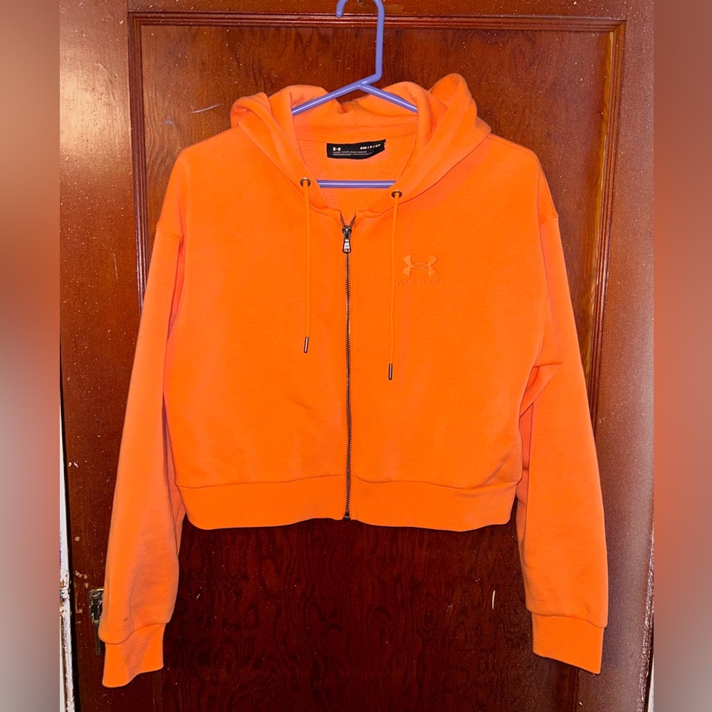 Women’s under armor cropped zip up jacket